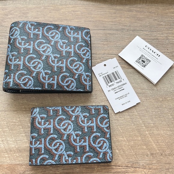 Coach Other - NWT Men’s Coach Monogram 3-in-1 Wallet Midnight